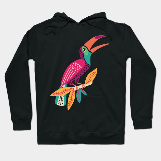 Tropical Toucan Hoodie by yuliia_bahniuk